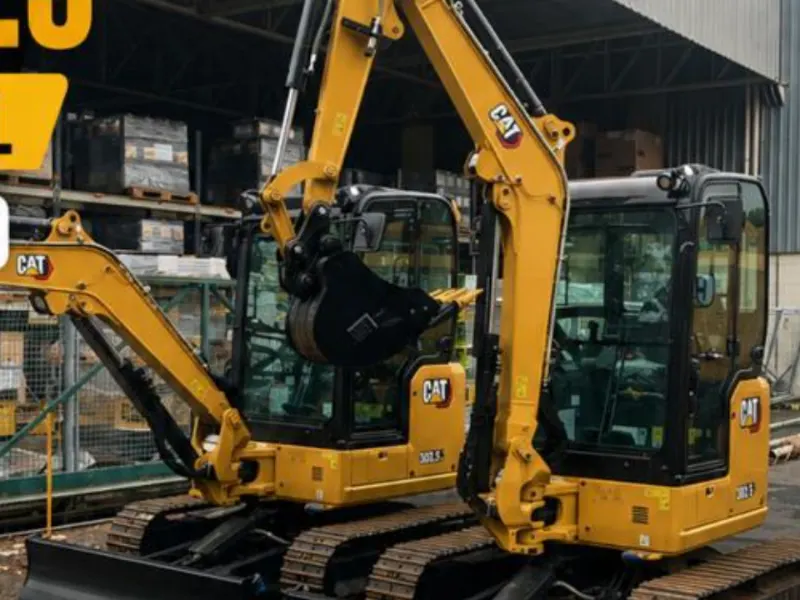 Miniescavadeira Caterpillar 303.5 — nova, disponível para locação