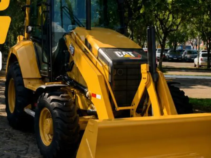 Retroescavadeira Caterpillar 416 — nova, disponível para locação