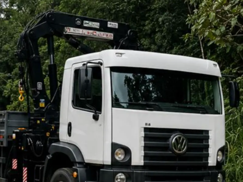 Caminhão Munck VW — carroceria 8,6 m com guindaste 12 t